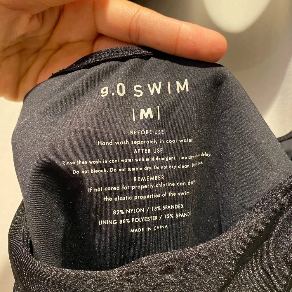 9.0 Swim San Andres Cut Out One Piece Swimsuit Black - Picture 5 of 5